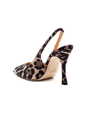 Sandalo slingback in raso leopardato CHANTAL 1962 | 3107LEO